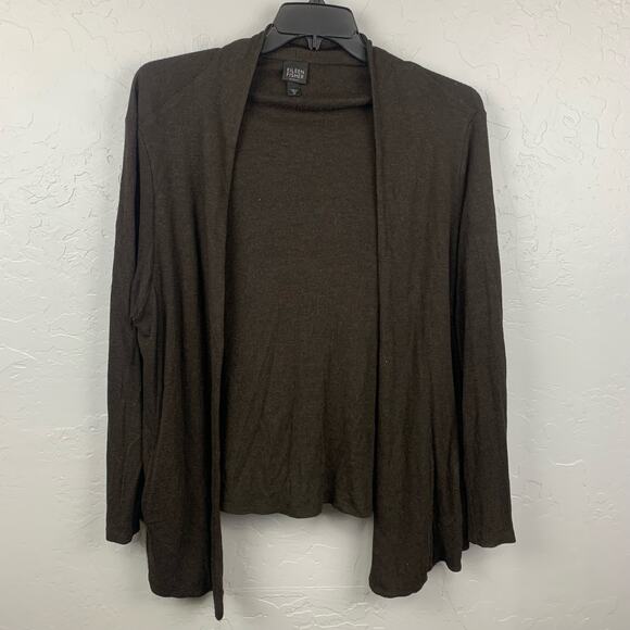 Eileen Fisher Sweaters - Eileen Fisher Viscose Cardigan Womens Size 2X Brown Long Sleeve Sweater